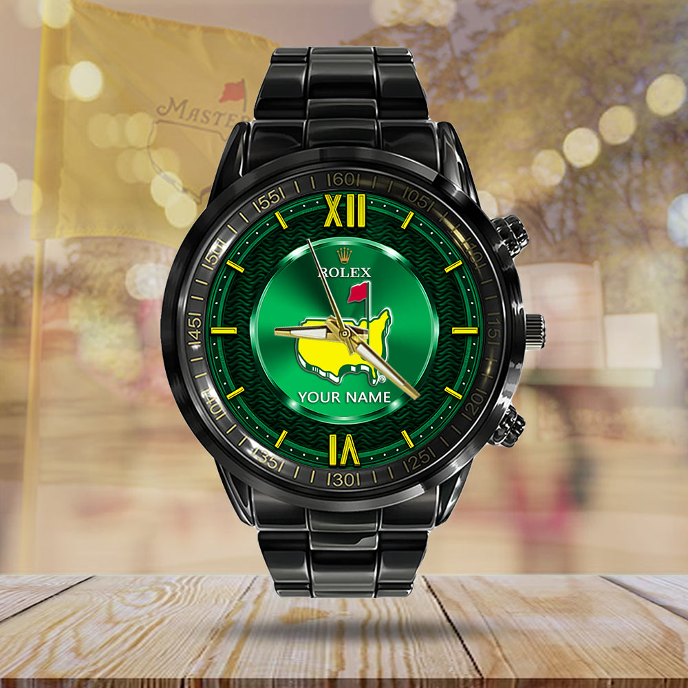 Personalized Masters Tournament x Rolex Black Stainless Steel Watch – MAITM 10536