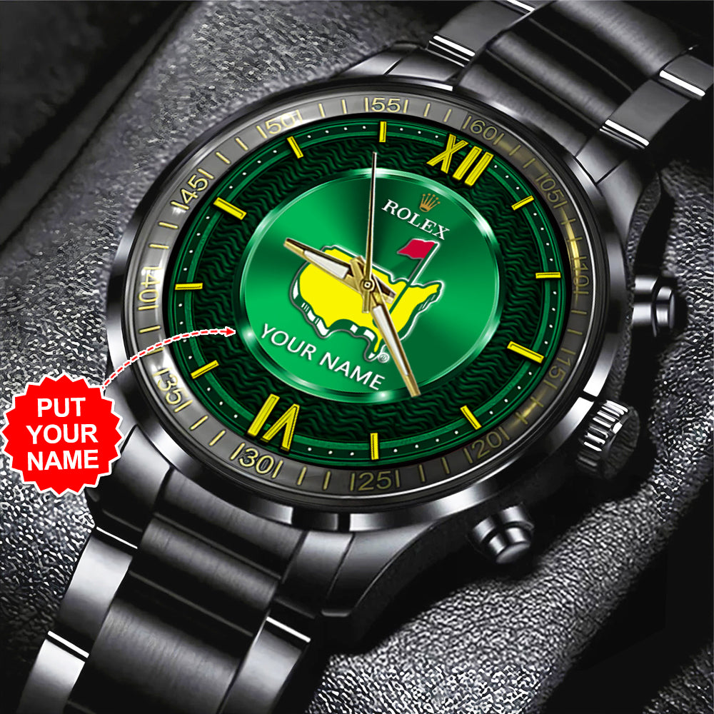 Personalized Masters Tournament x Rolex Black Stainless Steel Watch – MAITM 10536