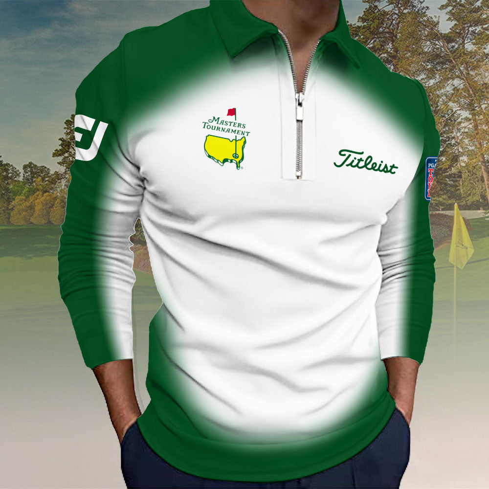 Masters Tournament x TITL Zip Polo Shirt – MAITM15053