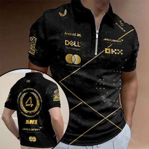 McLaren x Lando Norris 2025 World Champion Zip Polo Shirt – HOATT15099
