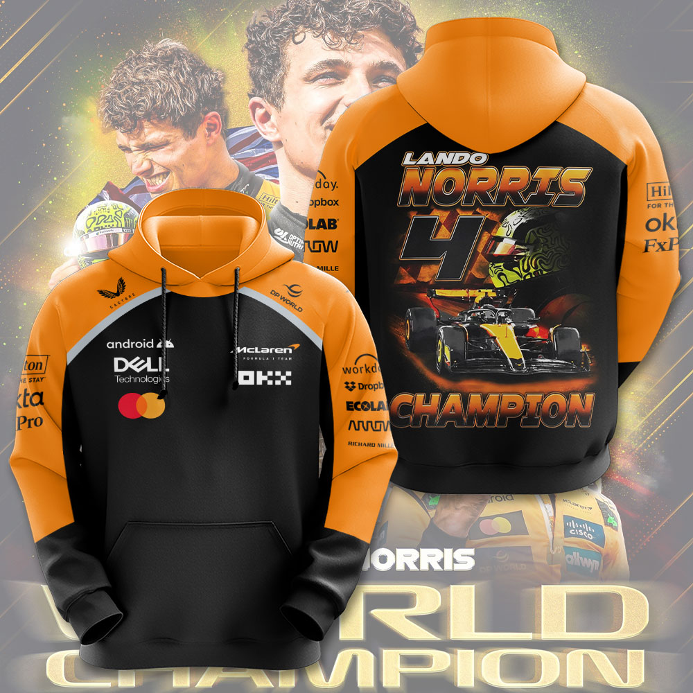 McLaren x Lando Norris World Champions 2025 3D Apparel – TMTHU2533