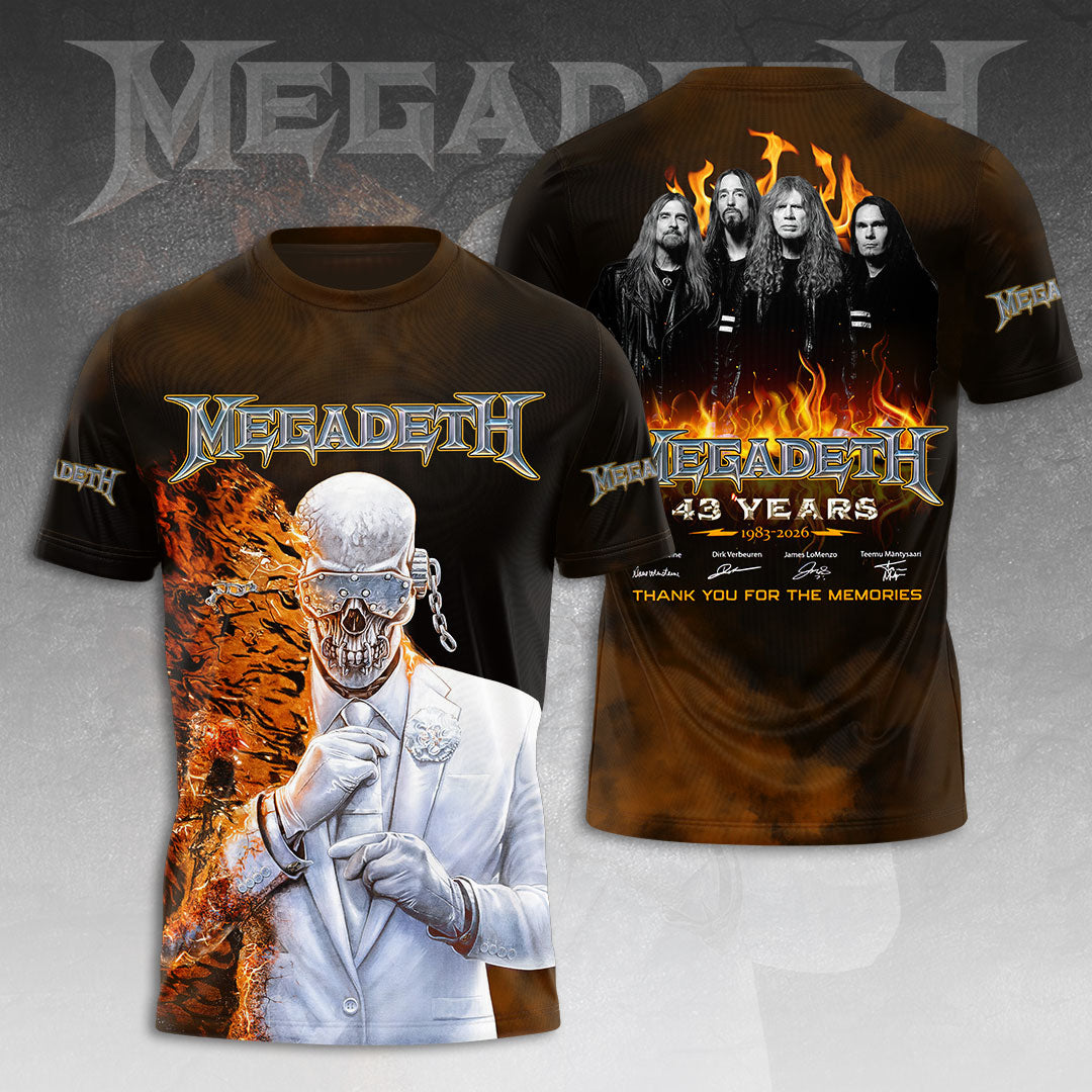 Megadeth 3D Apparel – HOATT12373