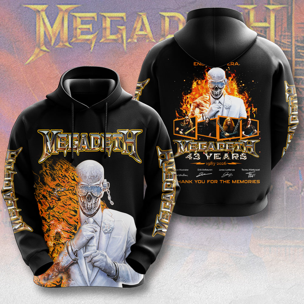Megadeth Band 3D Apparel – MAITM12565