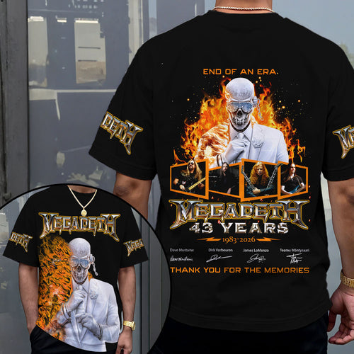 Megadeth Band 3D Apparel – MAITM12565