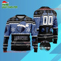 Personalized Memphis Grizzlies Frosty Bear Slam Ugly Christmas Sweater