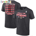 Men’s Florida Panthers 2024 Stanley Cup Champions Schedule T Shirt
