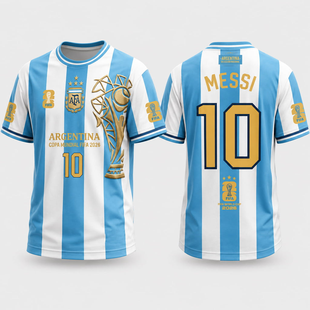 Messi Argentina World Cup Champions 2026 Shirt