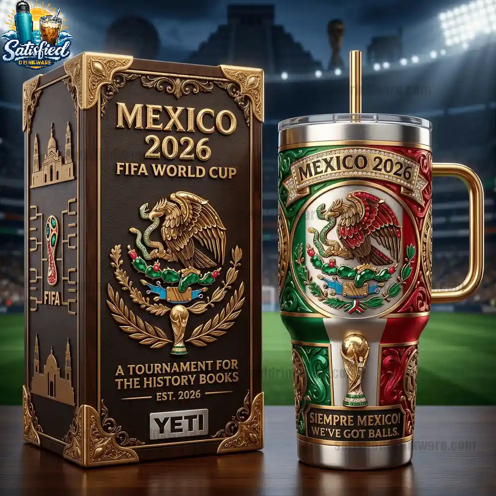 Mexico FIFA WORLD Cup 2026 40oz With Handle Tumbler