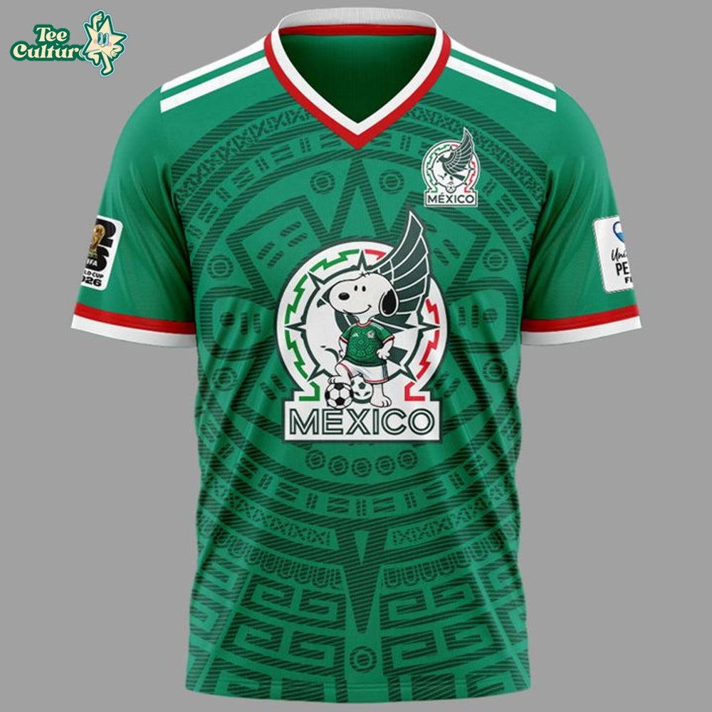 Mexico x Snoopy World Cup 2026 Special Jersey Shirt