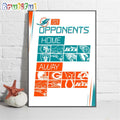 Miami Dolphins 2024 Season Schedule Poster Canvas Art
