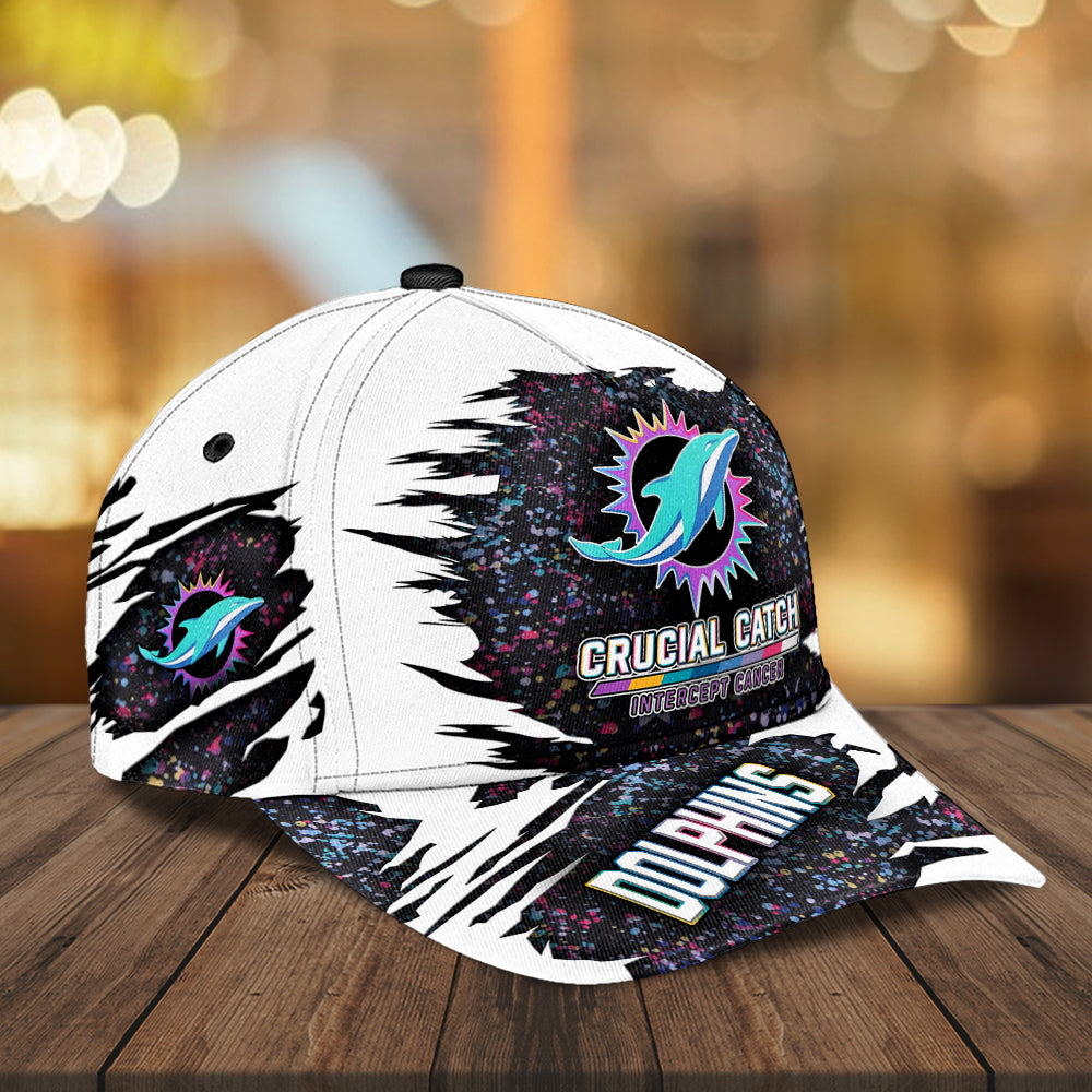 Miami Dolphins x Crucial Catch Intercept Cancer Classic Cap – MAITM12966