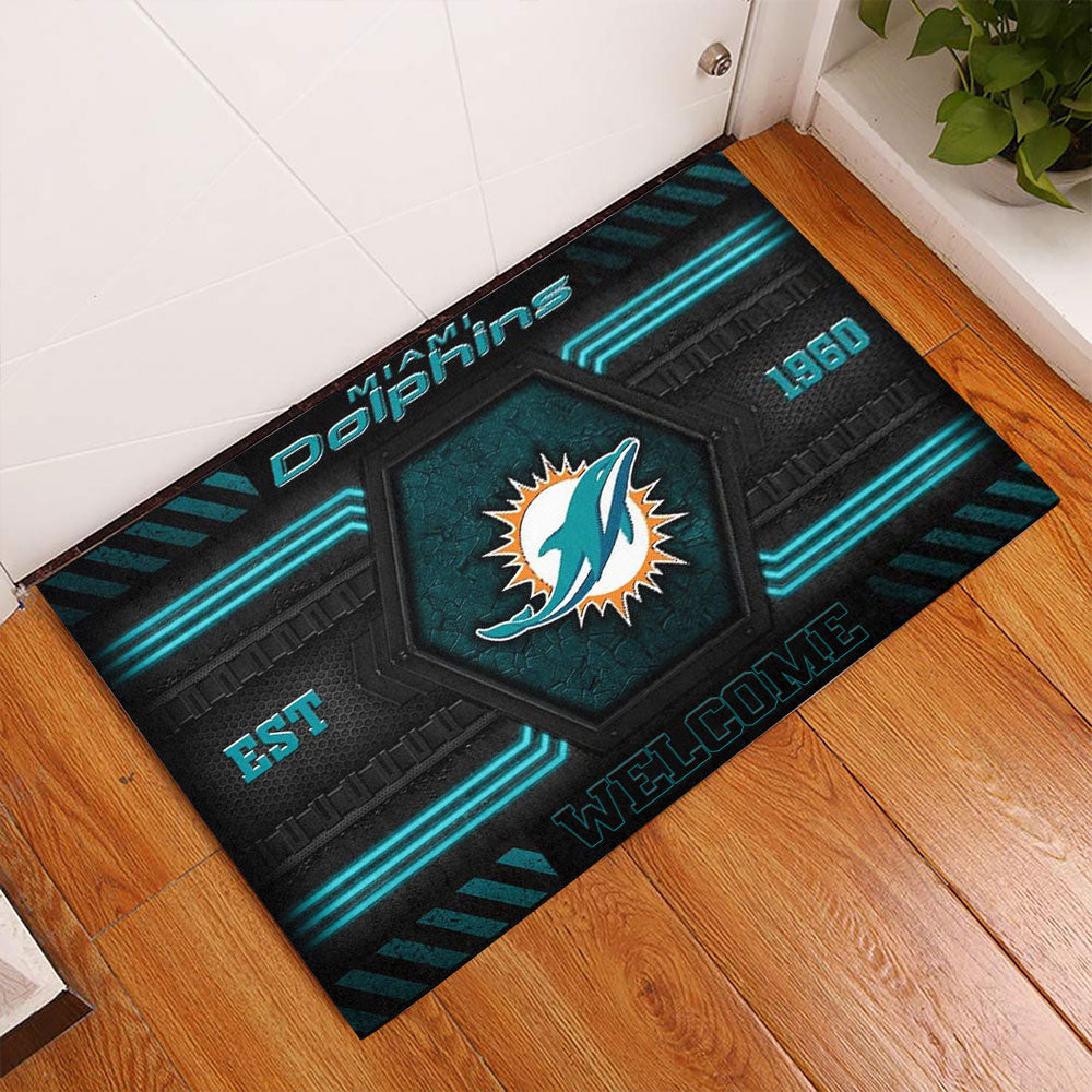 Miami Dolphins Custom Doormat – MAITM13170