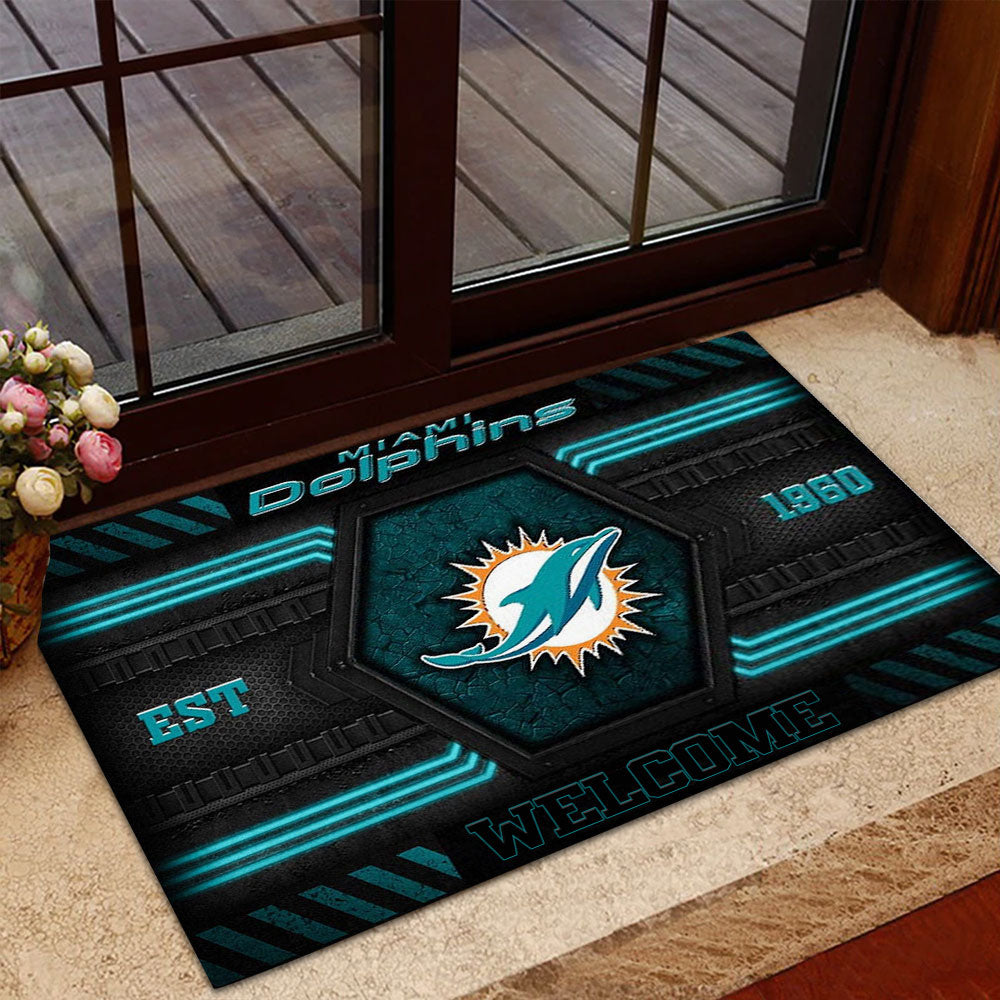 Miami Dolphins Custom Doormat – MAITM13170