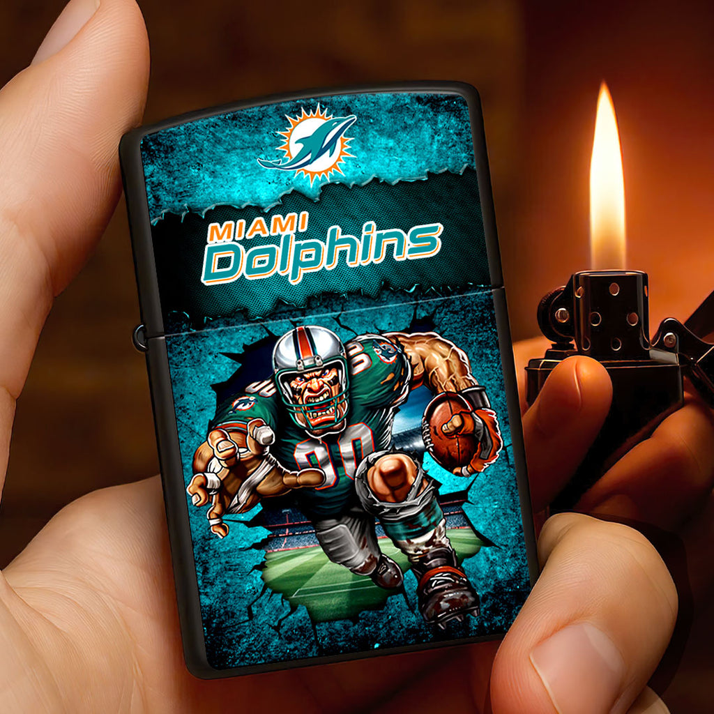 Miami Dolphins Zippo Lighter Case (No Insert) – HOATT13329