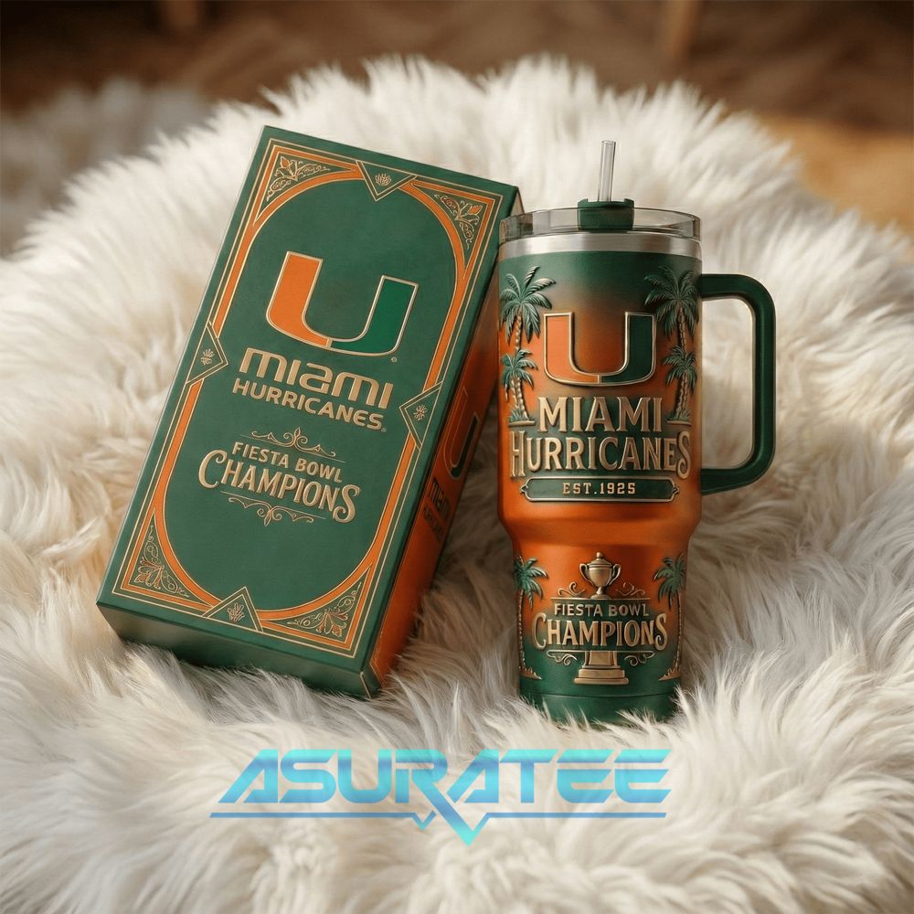 Miami Hurricanes 2026 Vrbo Fiesta Bowl Champions YETI Tumbler