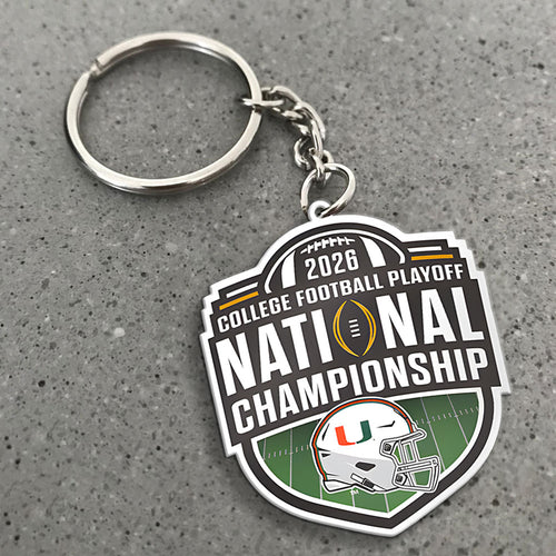 Miami Hurricanes Football Custom Shape 2-sided Keychain – MAITM14399