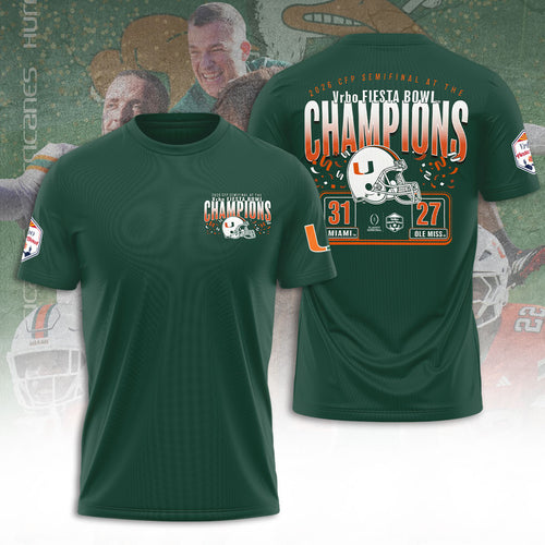 Miami Hurricanes Football 3D Apparel – TANTN20100