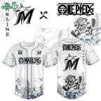 Miami Marlins x One Piece Jersey 2026 Luffy Gear 5