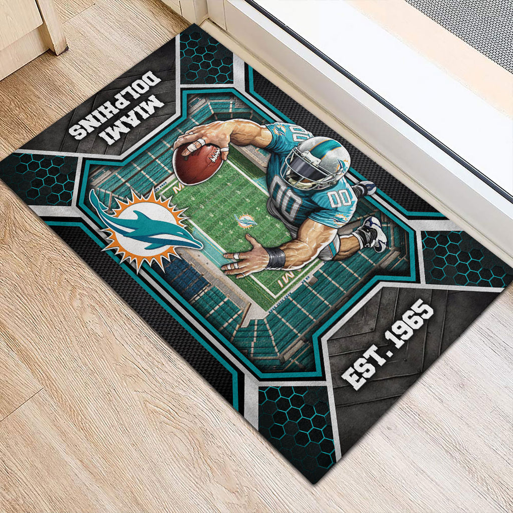 Miami Dolphins Custom Doormat – HOATT12627