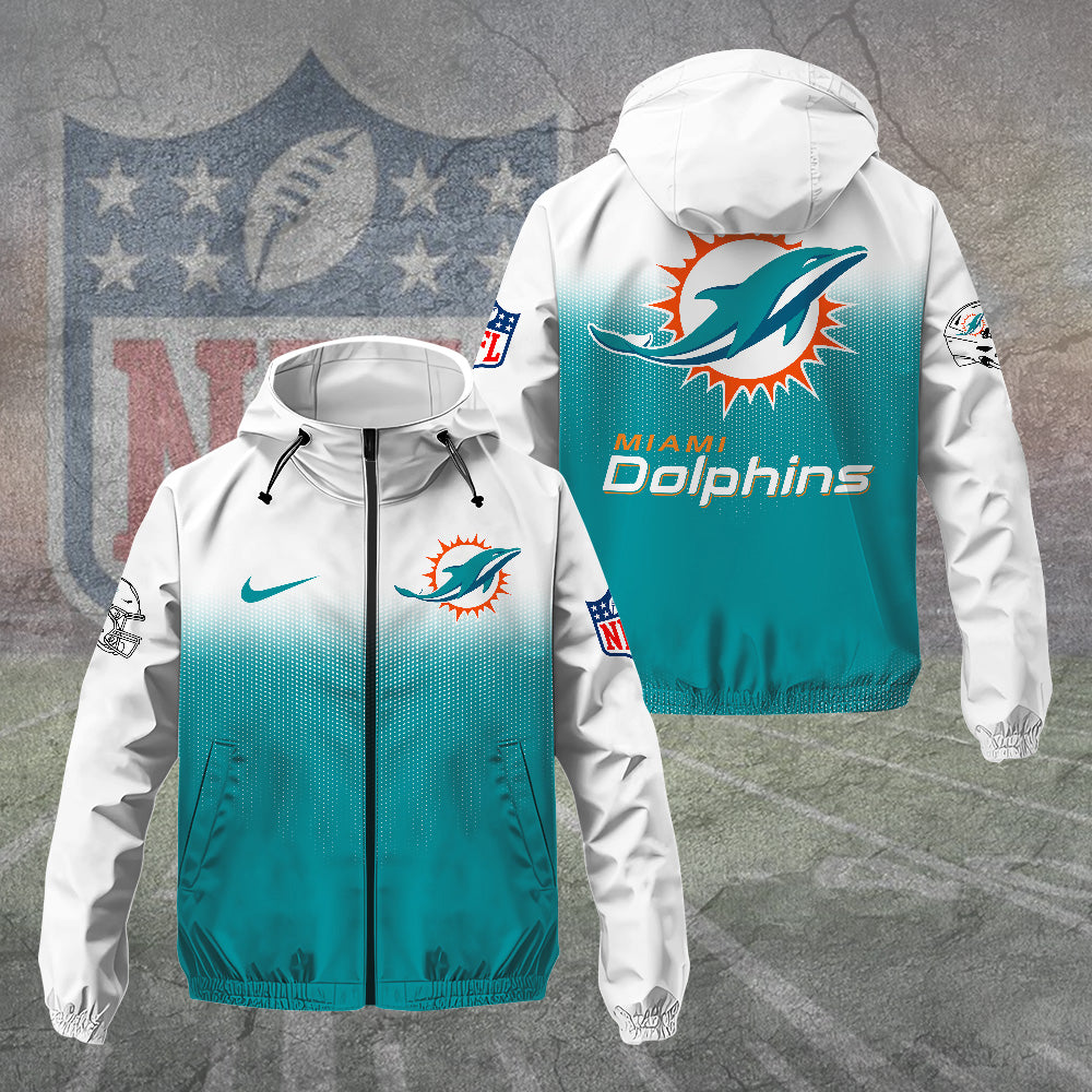 Miami Dolphins 3D Windbreaker Jacket – TANTN15757
