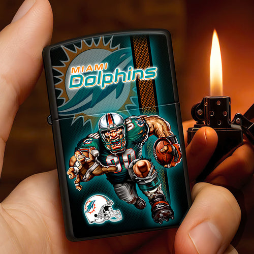 Miami Dolphins Zippo Lighter Case (No Insert) – HOATT13015