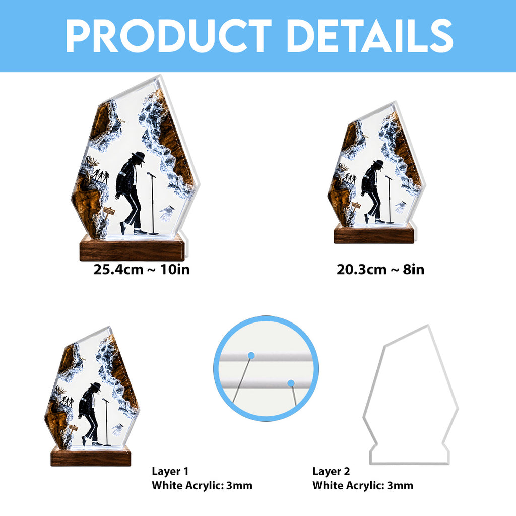 Michael Jackson Custom Shape Acrylic Light Box – TANTN24884