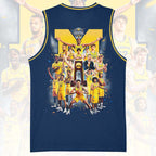 Michigan Wolverines 2026 NCAA Men's Basketball National Champions Basketball Jersey – HOATT17176