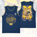 Michigan Wolverines 2026 NCAA Men's Basketball National Champions Basketball Jersey – HOATT17176