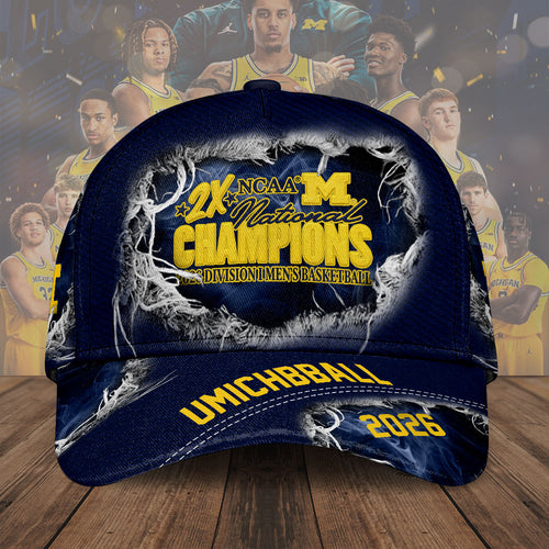 Michigan Wolverines 2026 NCAA Men's Basketball National Champs Classic Cap – TMTHU4959