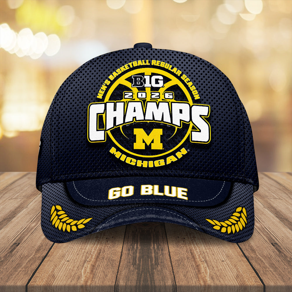 Michigan Wolverines Men's Basketball 2026 Big Ten Champions Classic Cap – MAITM14905