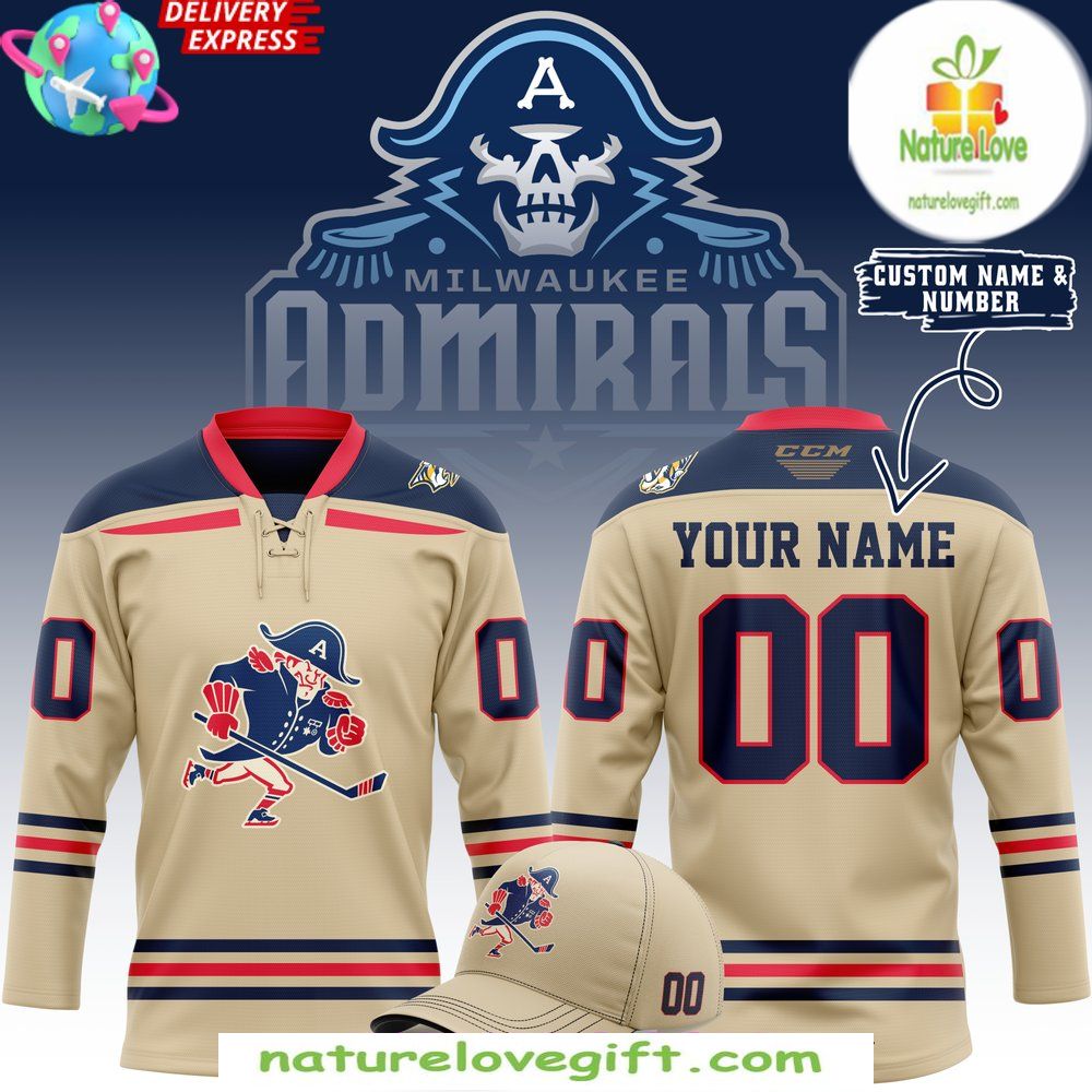Milwaukee Admirals 2026 Beige Alternate Hockey Jersey