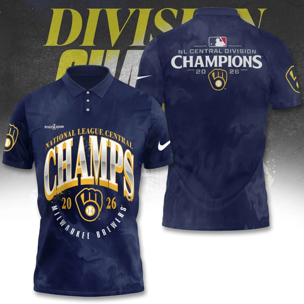 Milwaukee Brewers 2026 NL Central Division Champions 3D Apparel – TANTN25607