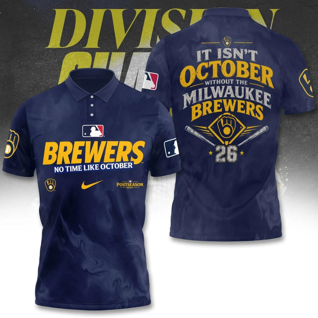 Milwaukee Brewers 2026 NL Central Division Champions 3D Apparel – TANTN25613