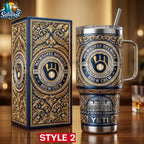 Milwaukee Brewers Edition With Handle Yeti Tumbler
