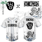 Milwaukee Brewers x One Piece Jersey 2026 Luffy Gear 5
