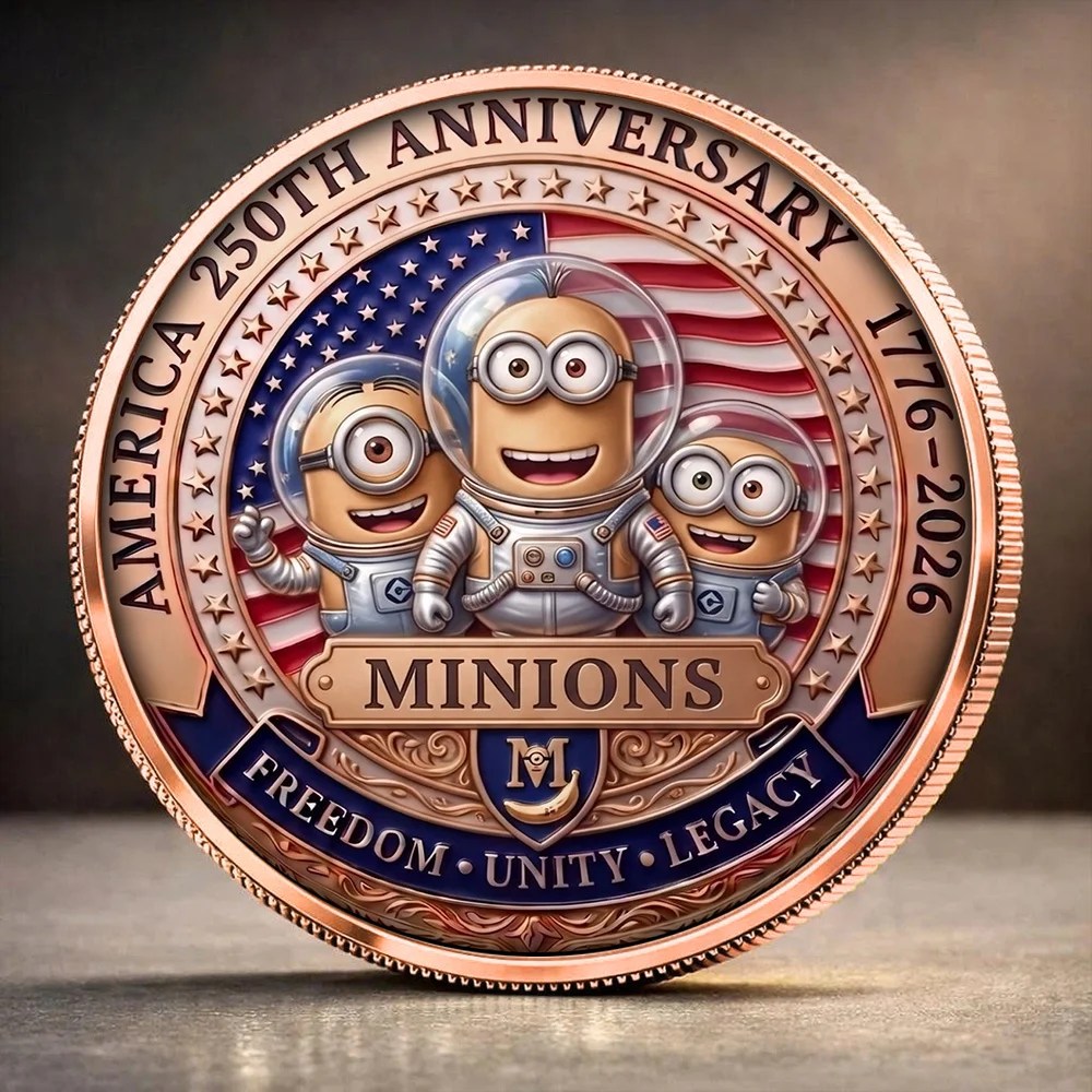 Minions & Monsters x America250 Commemorative Coin – TANTN25115