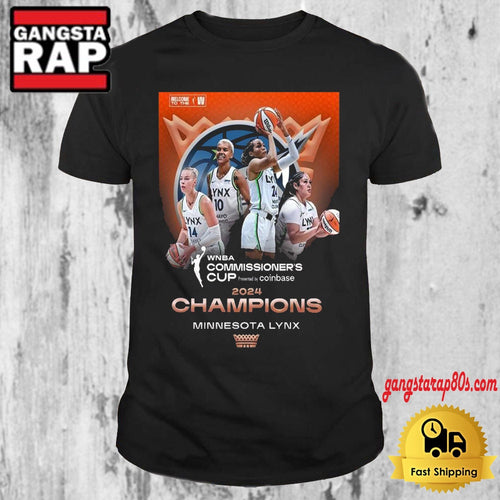 Minnesota Lynx 2024 Champions WNBA Commissioner’s Cup Presented By Coinbase T Shirt