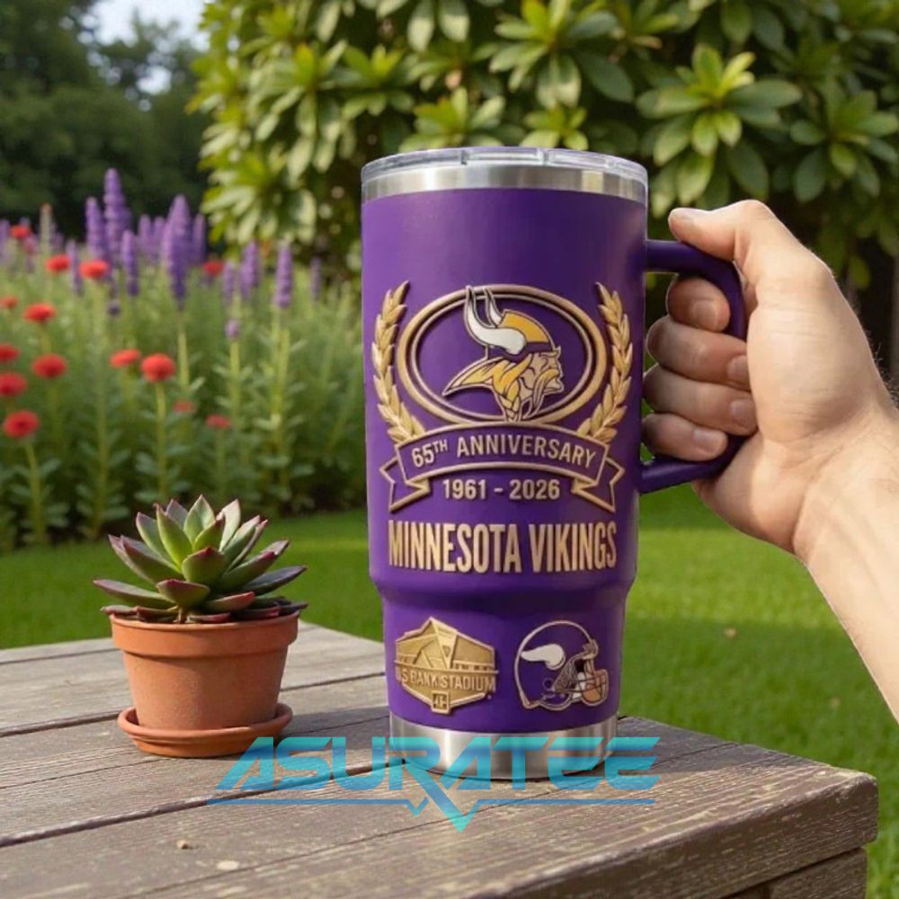 Minnesota Vikings 65th Anniversary Limited Edition YETI Tumbler