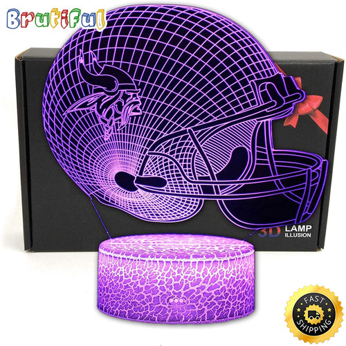 Minnesota Vikings Night Light 3D Illusion LED Lamp