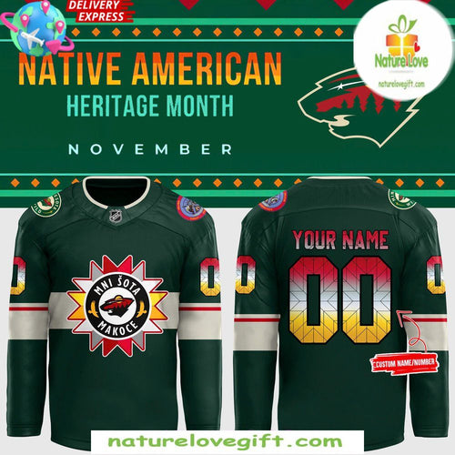 Minnesota Wild 2026 Native American Heritage Hockey Jersey