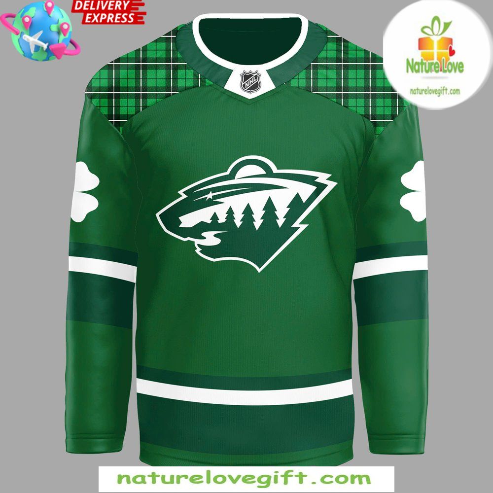 Minnesota Wild St Patricks Day 2026 Hockey Jersey