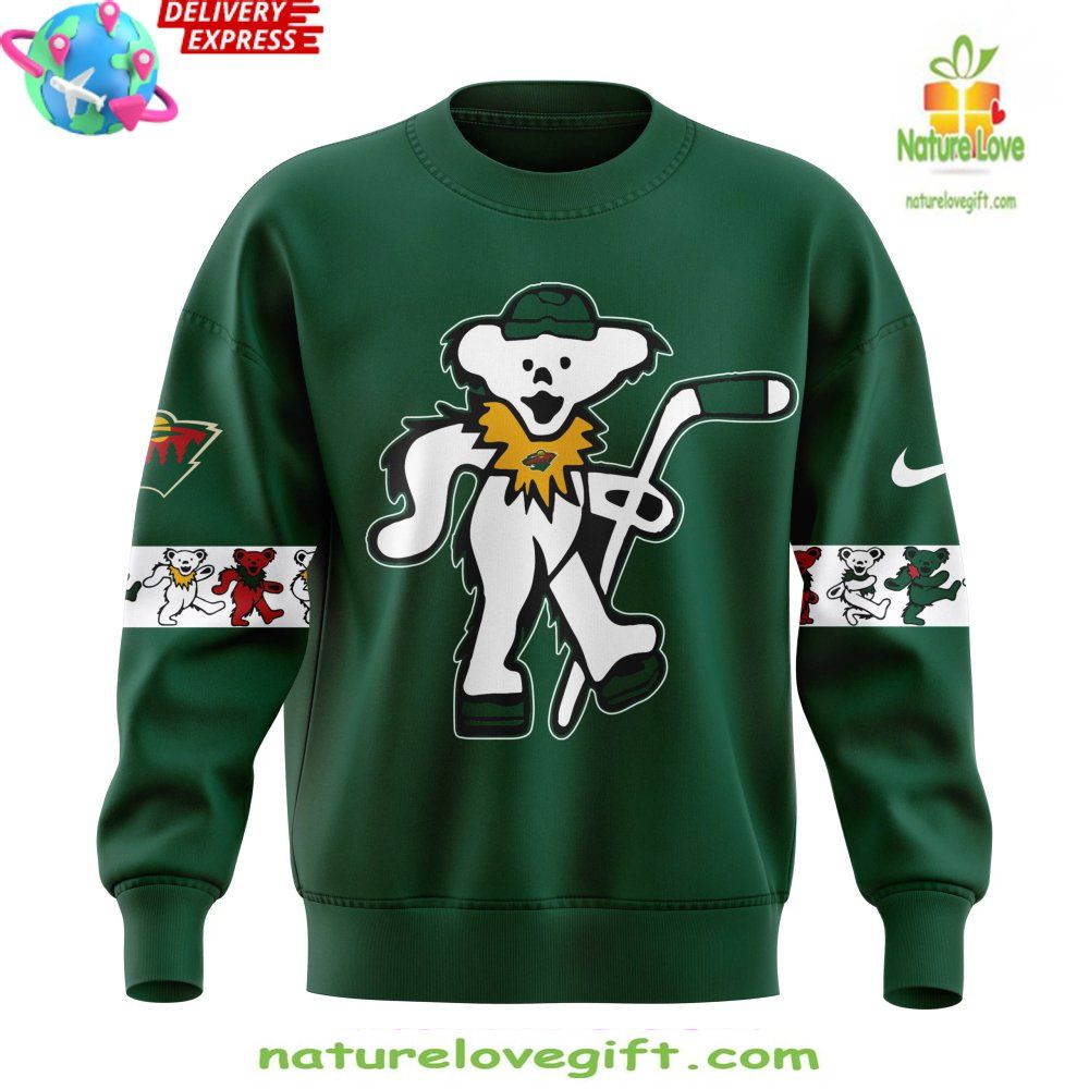 Grateful Dead Minnesota Wild Green Sweatshirt Special Edition
