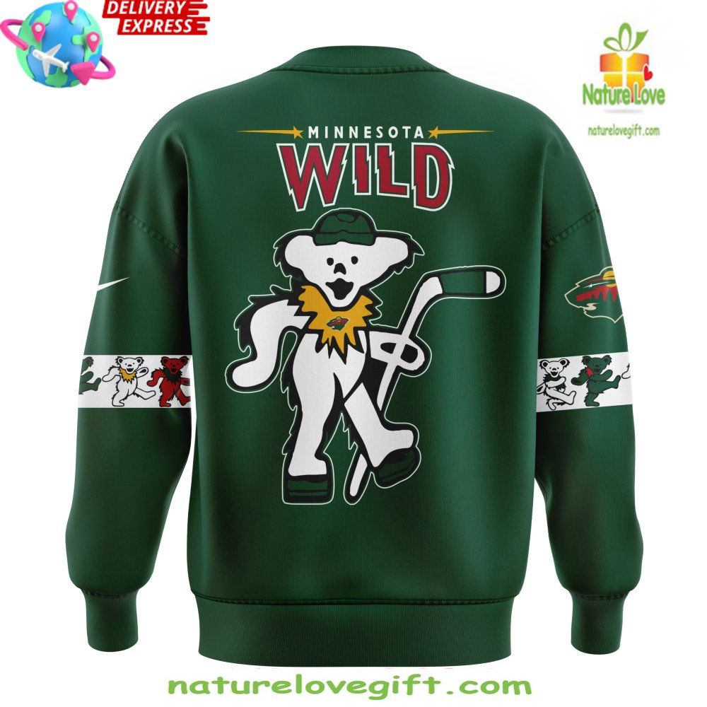 Grateful Dead Minnesota Wild Green Sweatshirt Special Edition