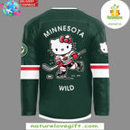 Minnesota Wild Hello Kitty 50th Anniversary Hockey Jersey Limited