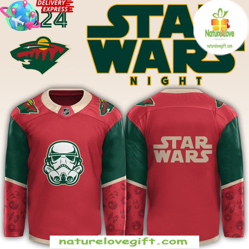 Minnesota Wild Star Wars Night 2026 Red Hockey Jersey