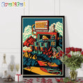 Modest Mouse June 30 2024 Greenwood Village CO Tour Poster Canvas Art