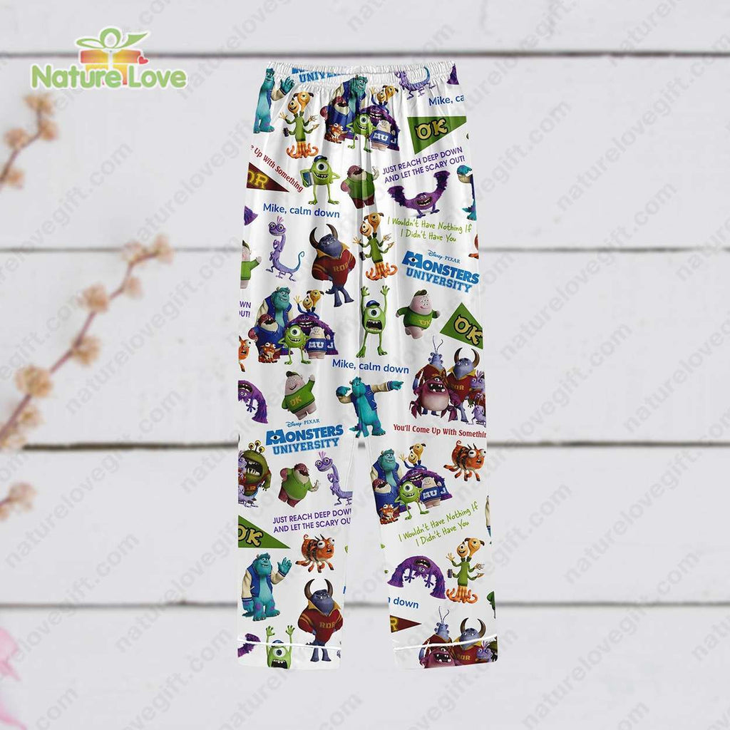 Monsters University Disney Pixar Movie Monsters Inc Pajama Set