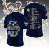 Montana State Bobcats Football 2025 National Champions 3D Football Jersey – MAITM14952