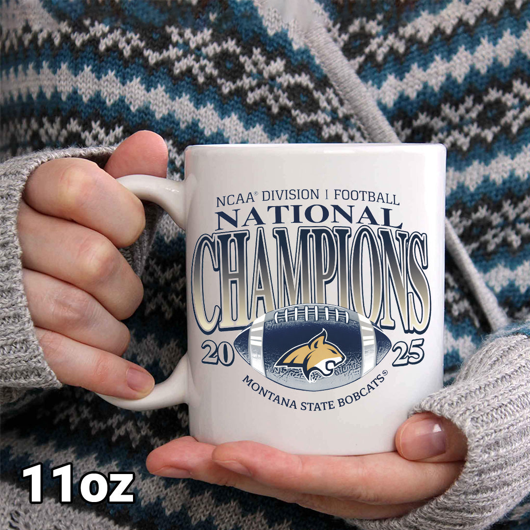Montana State Bobcats Football 2025 National Champions Ceramic Mug – MAITM14615