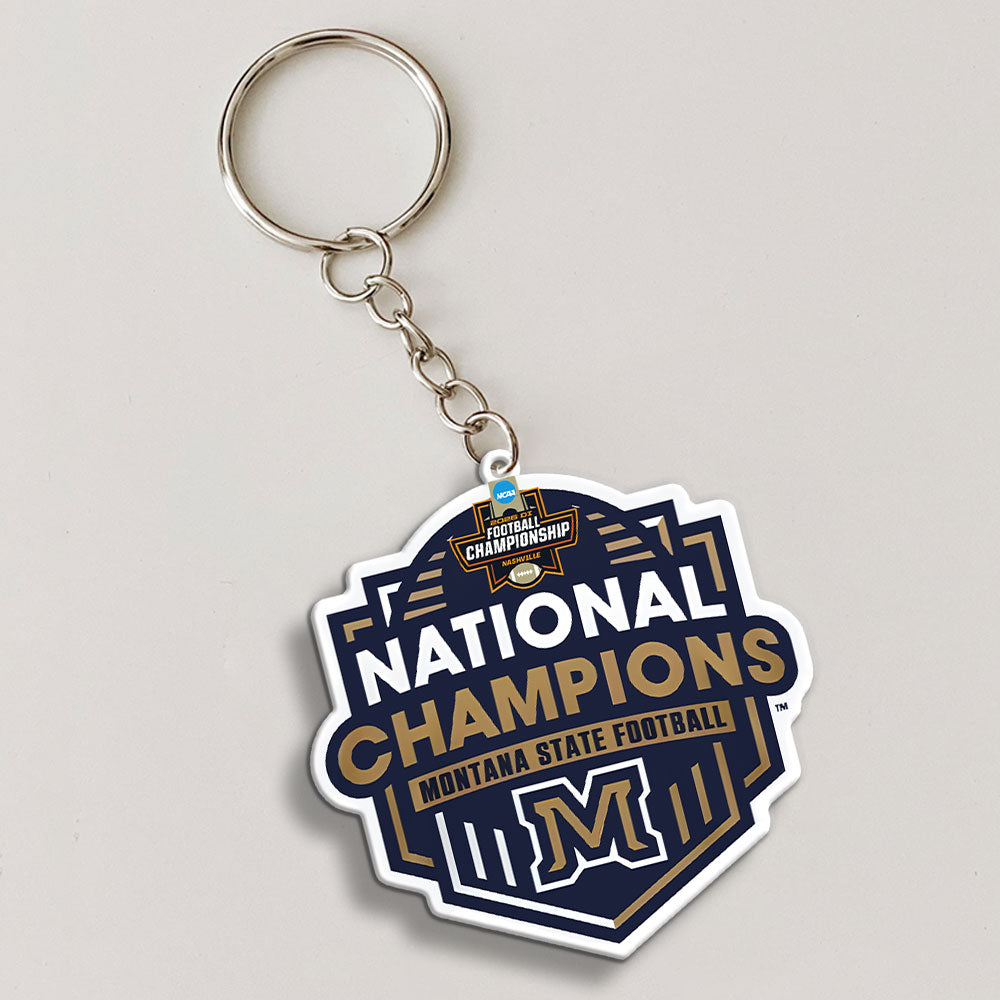 Montana State Bobcats Football 2025 National Champions Custom Shape 2-sided Keychain – MAITM14867